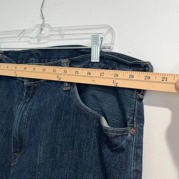 Polo Ralph Lauren Vintage Y2K Leather Patch Straight Leg Jeans Sz. 40x32‎